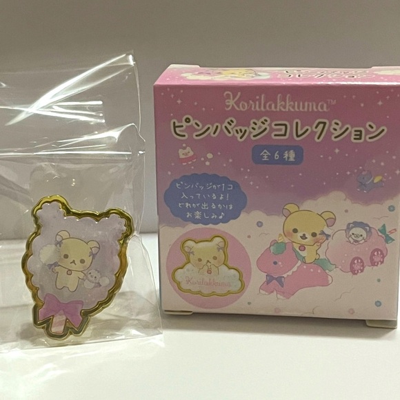Korilakkuma Blind Box Pin-Sky Curly Cotton Candy Series - Picture 1 of 6